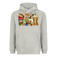 Moon Dust tacos coffee cups Heavyweight Hoodie - Zillion Design Studio