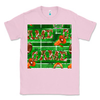 Bubblegum Pink american football megaphone and game seamless pattern Classic Tee - BundleAndBundleShop