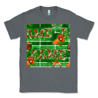 Charcoal Heather american football megaphone and game seamless pattern Classic Tee - BundleAndBundleShop