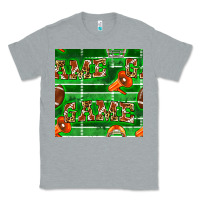 Heather Grey american football megaphone and game seamless pattern Classic Tee - BundleAndBundleShop