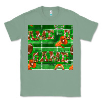 American Football Megaphone And Game Seamless Pattern Classic Tee | Teevron