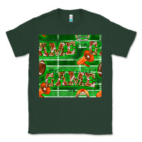 Sports Green american football megaphone and game seamless pattern Classic Tee - BundleAndBundleShop