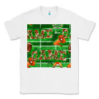 White american football megaphone and game seamless pattern Classic Tee - BundleAndBundleShop