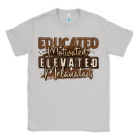 Moon Dust educated motivated elevated melanated Classic Tee - MaliasSmallBusiness