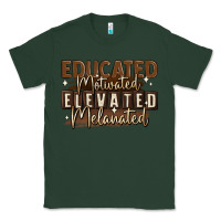 Sports Green educated motivated elevated melanated Classic Tee - MaliasSmallBusiness