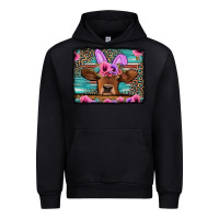 Black easter floral leopard cow Urban Hoodie - Jasminsmagicworld