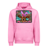 Fuchsia Pink easter floral leopard cow Urban Hoodie - Jasminsmagicworld