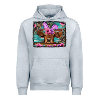 Heather Grey easter floral leopard cow Urban Hoodie - Jasminsmagicworld