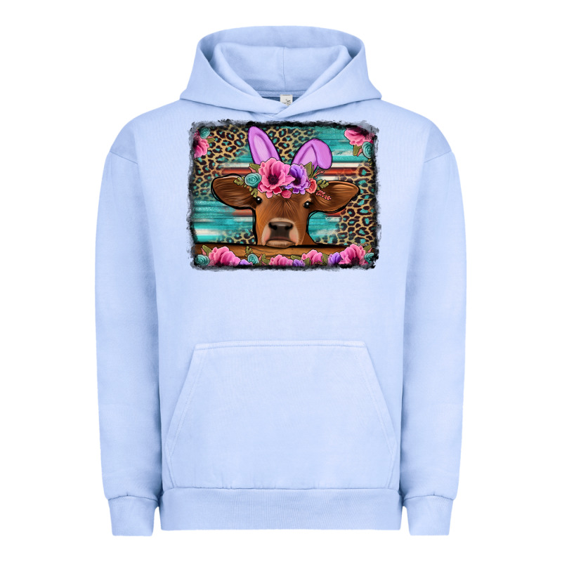 Easter Floral Leopard Cow Urban Hoodie by Jasminsmagicworld | Teevron