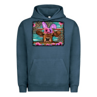 Pigment Midnight Navy easter floral leopard cow Urban Hoodie - Jasminsmagicworld