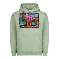 Pigment Oil Green easter floral leopard cow Urban Hoodie - Jasminsmagicworld