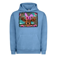 Pigment Pebble Blue easter floral leopard cow Urban Hoodie - Jasminsmagicworld