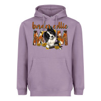 Lavender western border collie mom Heavyweight Hoodie - texasbilliewilder