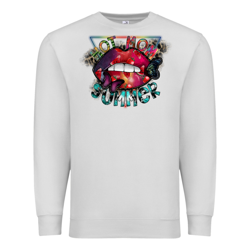 Hot Mom Summer Premium Sweatshirt by SublimationCraftShop | Teevron