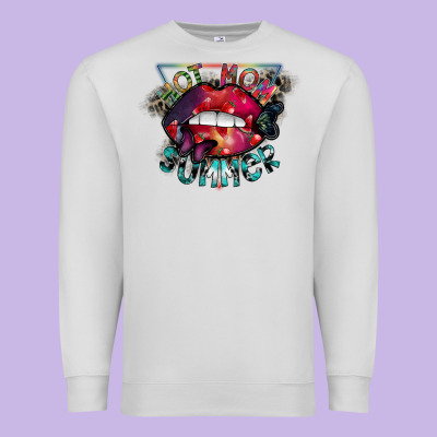 Hot Mom Summer Premium Sweatshirt Designed By Sublimationcraftshop