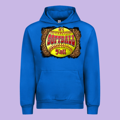 It's Softball Y'all Urban Hoodie Designed By Lillyallendesigns