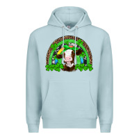 Blue Mist st patricks cow rainbow Premium Hoodie - Artiststas