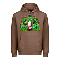Chestnut st patricks cow rainbow Premium Hoodie - Artiststas