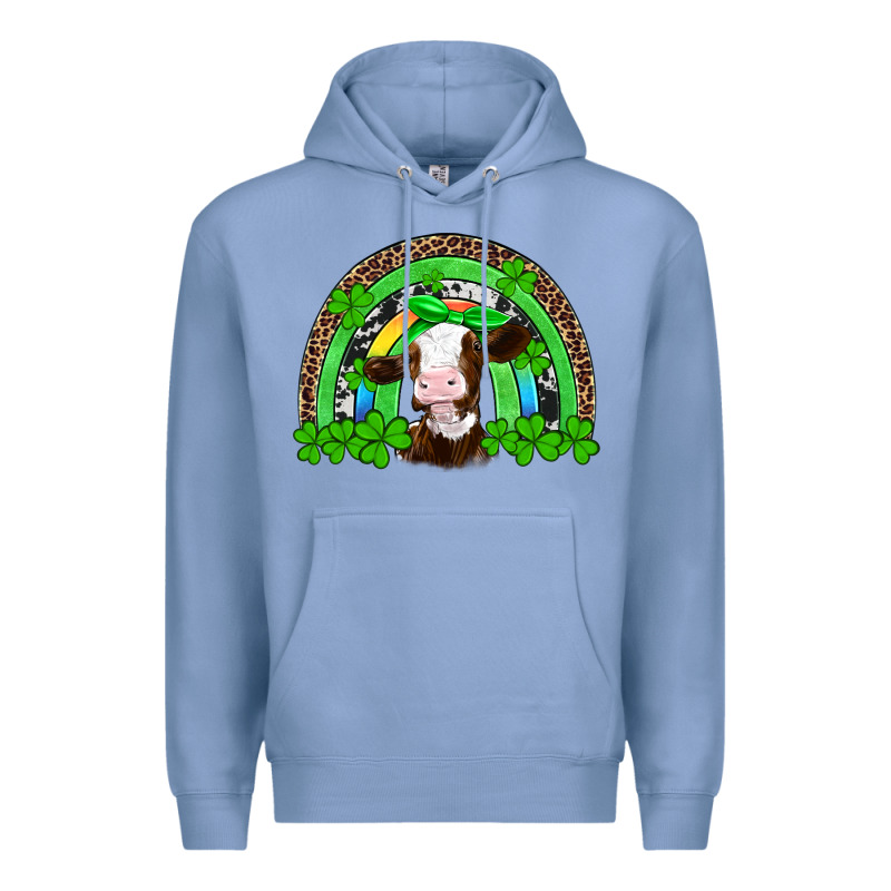 St Patricks Cow Rainbow Premium Hoodie by Artiststas | Teevron