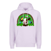 Lilac st patricks cow rainbow Premium Hoodie - Artiststas
