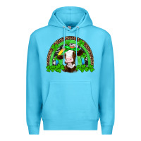 Ocean Blue st patricks cow rainbow Premium Hoodie - Artiststas