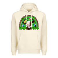 Sandshell st patricks cow rainbow Premium Hoodie - Artiststas