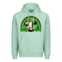Seafoam st patricks cow rainbow Premium Hoodie - Artiststas