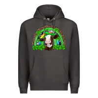 Smoke st patricks cow rainbow Premium Hoodie - Artiststas