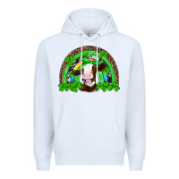 White st patricks cow rainbow Premium Hoodie - Artiststas