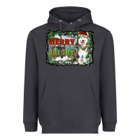 Smoke merry and bright husky farm  background Heavyweight Hoodie - RanaPortraitStore