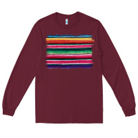Burgundy serape Long Sleeve Tee - BarkalooDesign