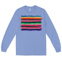 Colony Blue serape Long Sleeve Tee - BarkalooDesign
