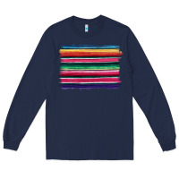 Navy serape Long Sleeve Tee - BarkalooDesign
