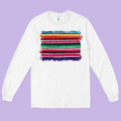 Serape Long Sleeve Tee Designed By Barkaloodesign