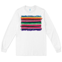 White serape Long Sleeve Tee - BarkalooDesign