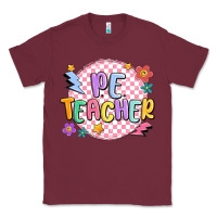 Burgundy pe teacher Classic Tee - MaliasSmallBusiness