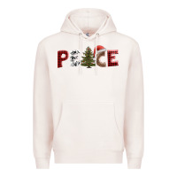Pale Pink peace christmas Premium Hoodie - AdoDesignShop