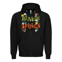 Black be the reason someone smiles today Zipper Hoodie - MaliasSmallBusiness