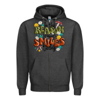 Charcoal Heather be the reason someone smiles today Zipper Hoodie - MaliasSmallBusiness