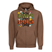 Chestnut be the reason someone smiles today Zipper Hoodie - MaliasSmallBusiness