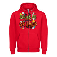 Red be the reason someone smiles today Zipper Hoodie - MaliasSmallBusiness