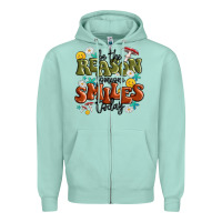 Seafoam be the reason someone smiles today Zipper Hoodie - MaliasSmallBusiness
