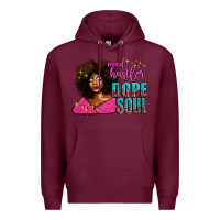 Burgundy mad hustler dope soul Premium Hoodie - AdoDesignShop