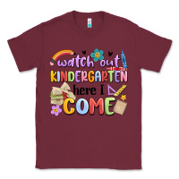 Burgundy watch out kindergarten here i come Classic Tee - MaliasSmallBusiness