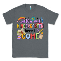 Charcoal Heather watch out kindergarten here i come Classic Tee - MaliasSmallBusiness