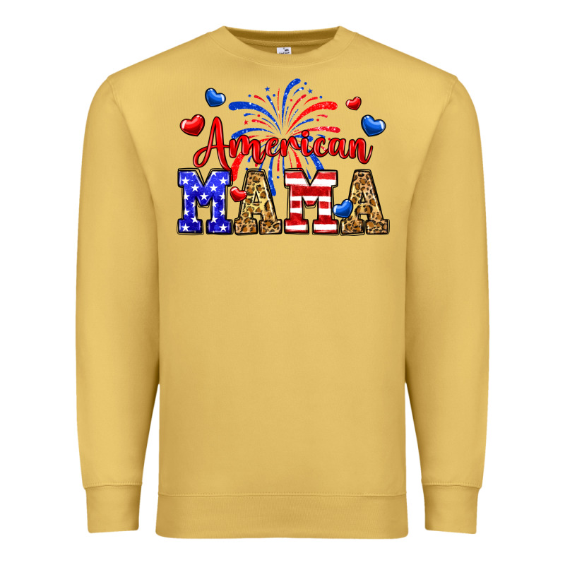 American Mama Premium Sweatshirt by Neo Western | Teevron