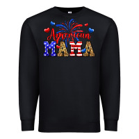 Black American mama Premium Sweatshirt - Neo Western