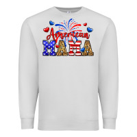 Dove Grey American mama Premium Sweatshirt - Neo Western
