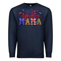 Navy American mama Premium Sweatshirt - Neo Western