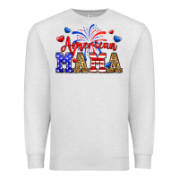 Oatmeal Heather American mama Premium Sweatshirt - Neo Western